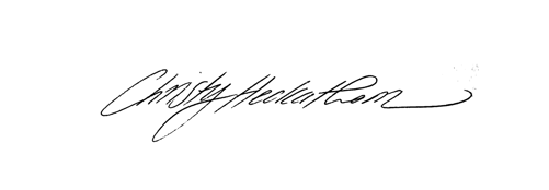 Christy signature