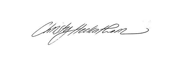 Christy signature